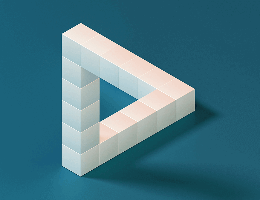 Penrose Triangle 3d